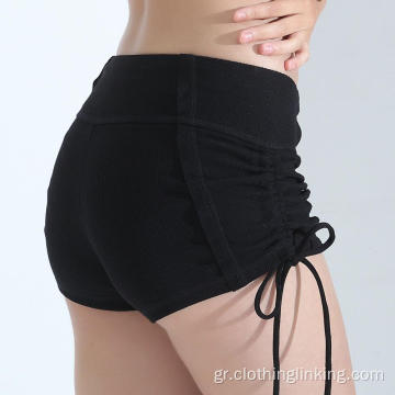 Γιόγκα φορούν Side String Short για τις γυναίκες